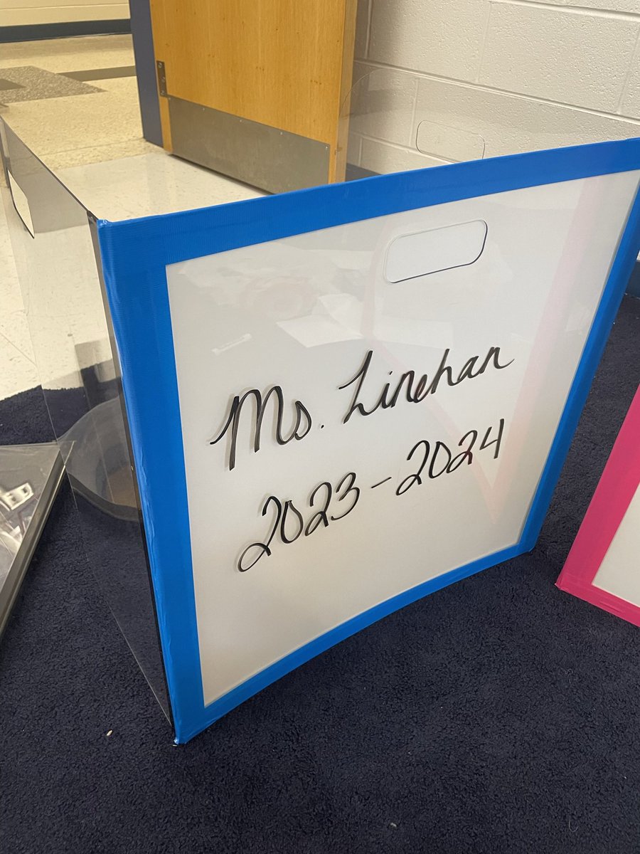 MsLinehanBMES's tweet photo. From plexiglass to dry erase boards! Love how these turned out! https://t.co/KEQWFtX25u