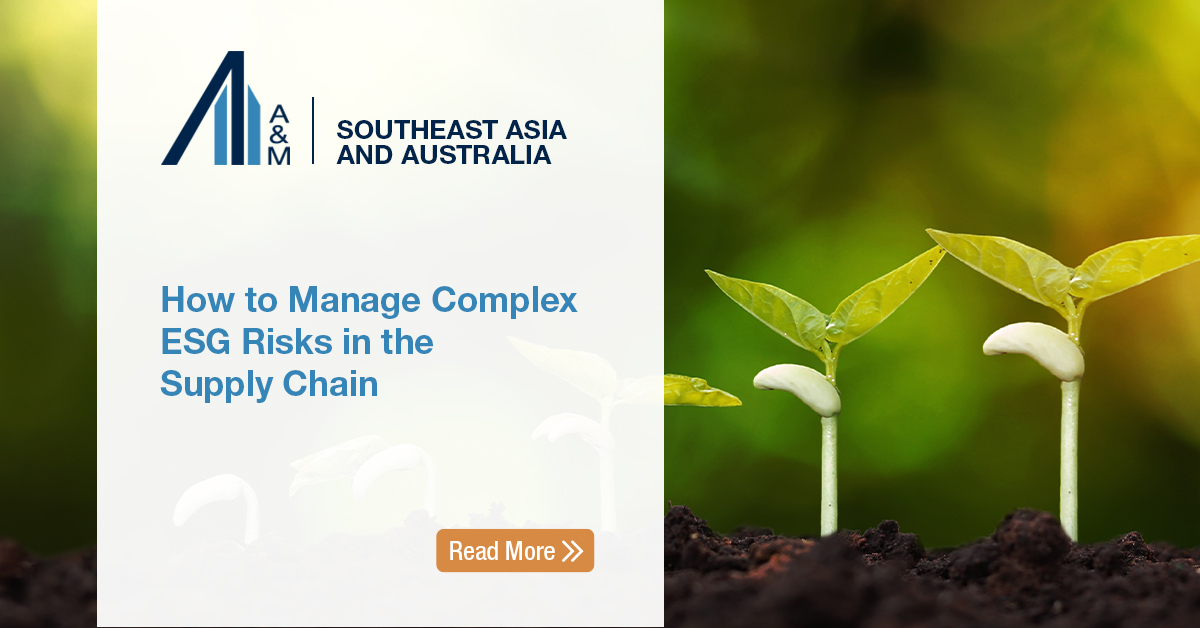alvarezmarsal's tweet photo. At A&amp;M, we recognize the pivotal role of a sustainable supply chain in driving positive ESG impact and have helped companies address this through our unique approach. Read more: https://t.co/hpXxTJz5A8 #AMon #ESG #ComplexSupplyChains #ESGRiskManagement #AlvarezandMarsalSEAA https://t.co/nojGIBEc6u