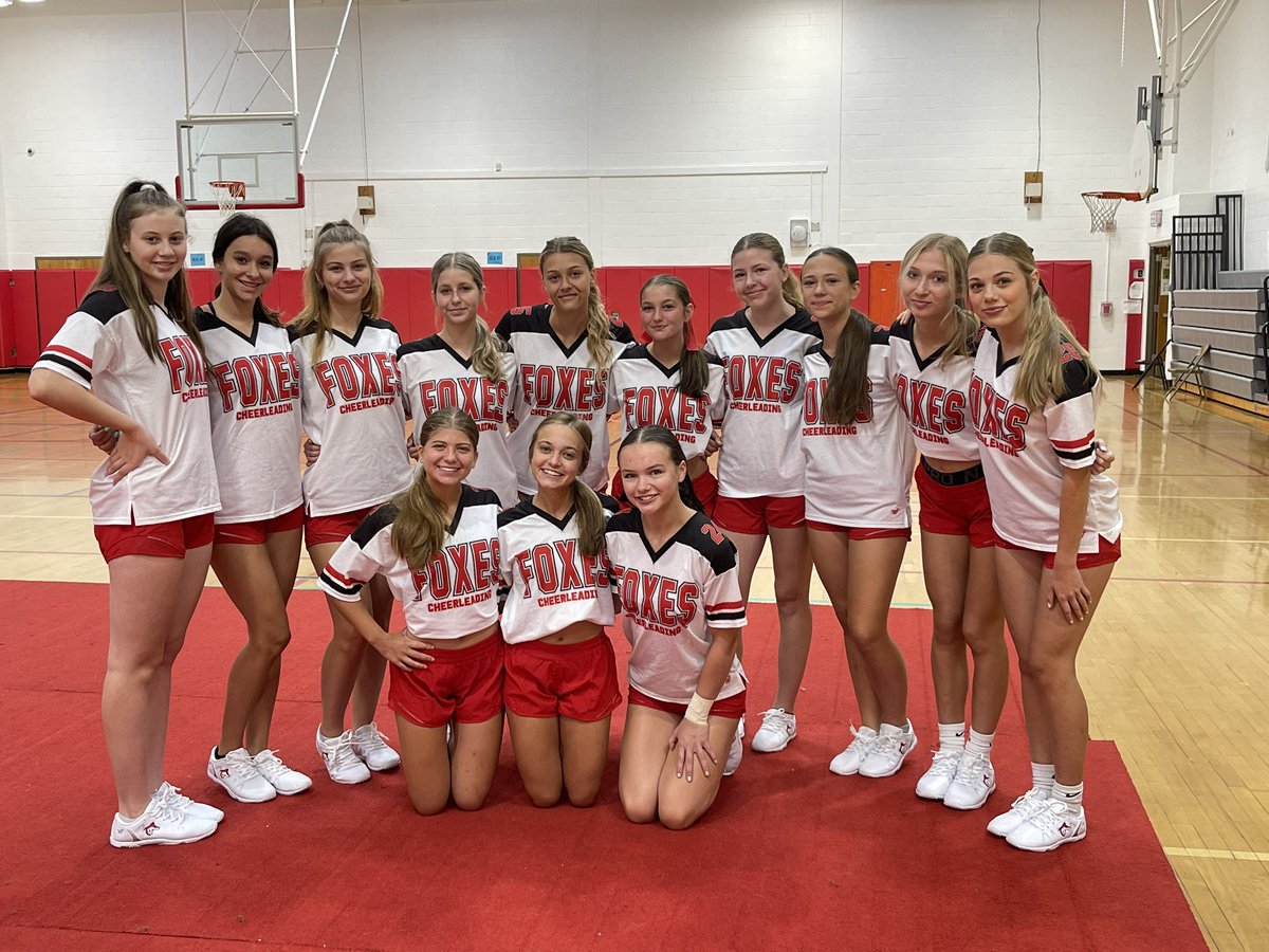 FoxChapelCheer's tweet photo. Day 2 of UCA camp!  Loving our new spirit wear!  Let’s go Foxes!! https://t.co/41y3BDHmbi