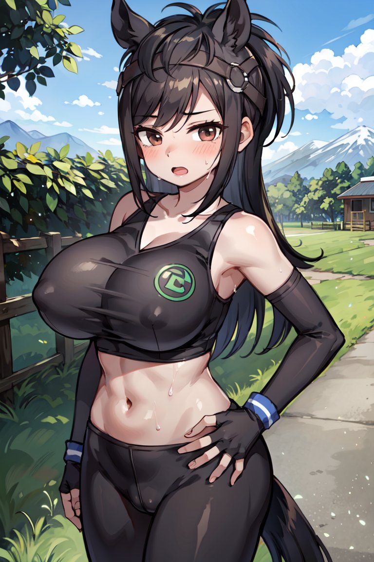 AI描きプログラムでサラブレッドあおかげを作ってみました🐎☀️

#けものフレンズ 
#AIイラスト #AIart 