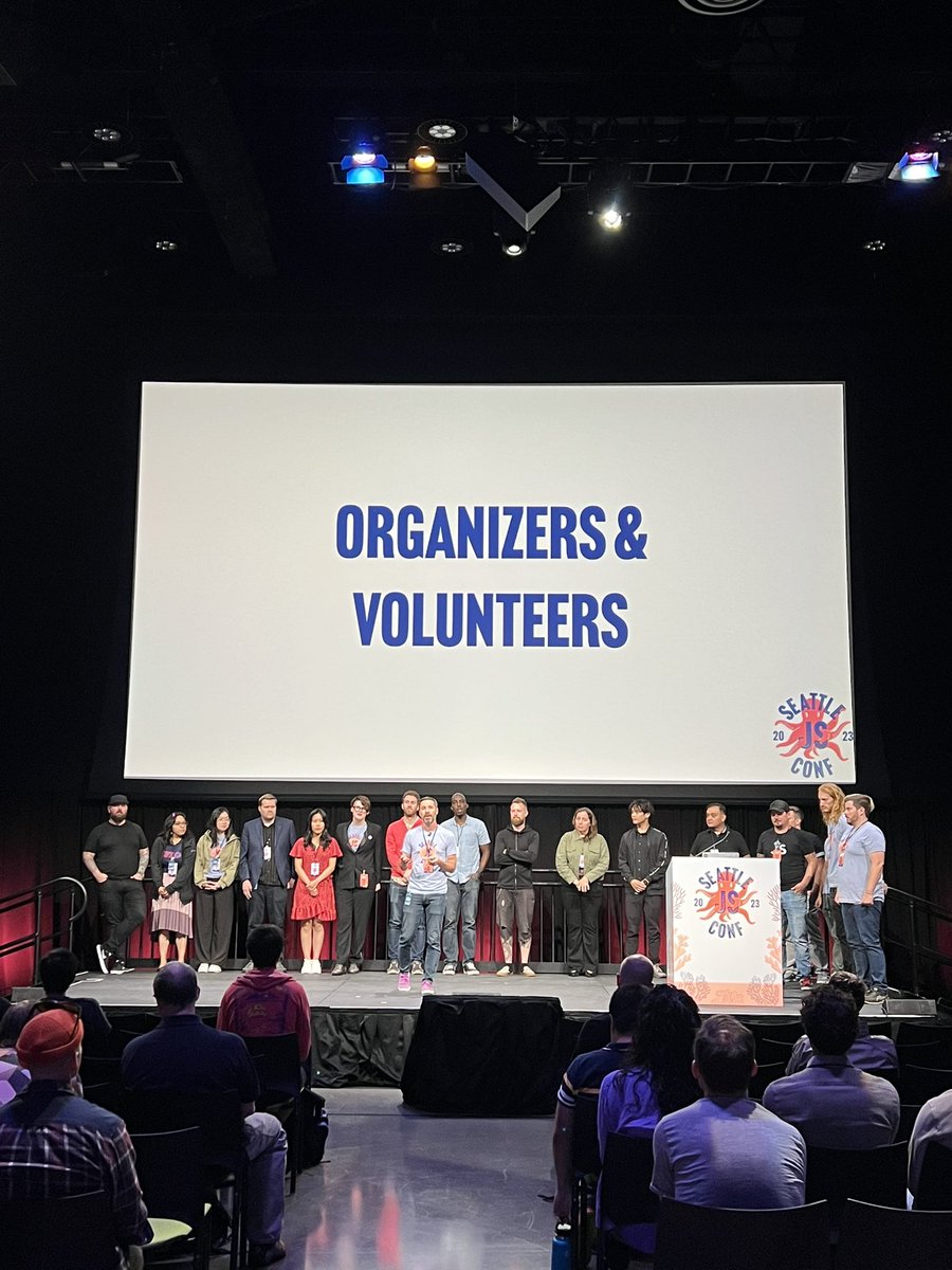 khylerLin's tweet photo. Thank you all talkers, organizers that make the event happened!
@seattlejs
#seattlejsconf https://t.co/CpRP3kINjg
