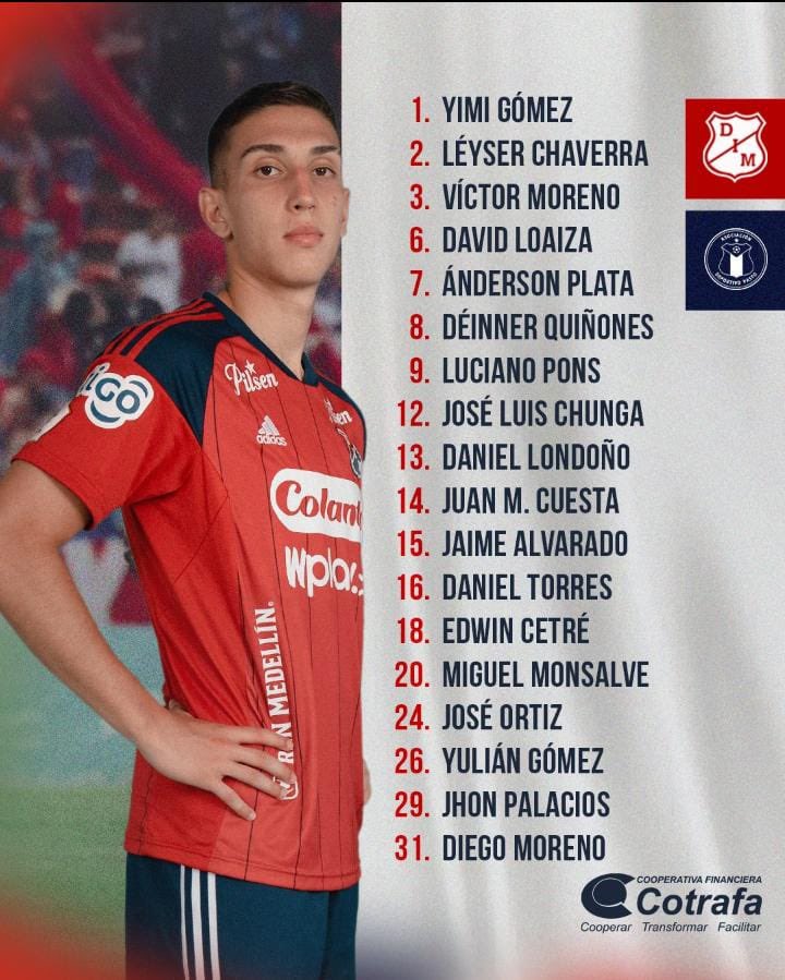 CamiloBoterol's tweet photo. Convocados por Medellín. https://t.co/Lndviz2kJU