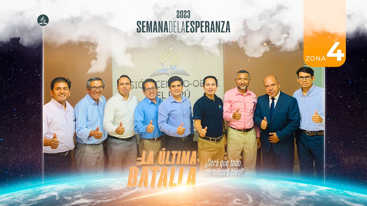 ✨La última batalla está cerca y los pastores de la zona 3 y 4 están listos y comprometidos para enseñar del amor de Cristo ✝️📖 a muchas personas en la Semana de la Esperanza ⛪🙏🏻