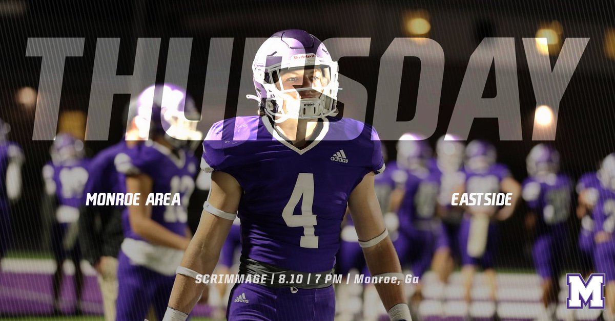 Football returns to Monroe...Thursday's scrimmage game features your #8 Ranked Monroe Area Hurricanes hosting Class 5A Eastside Eagles.