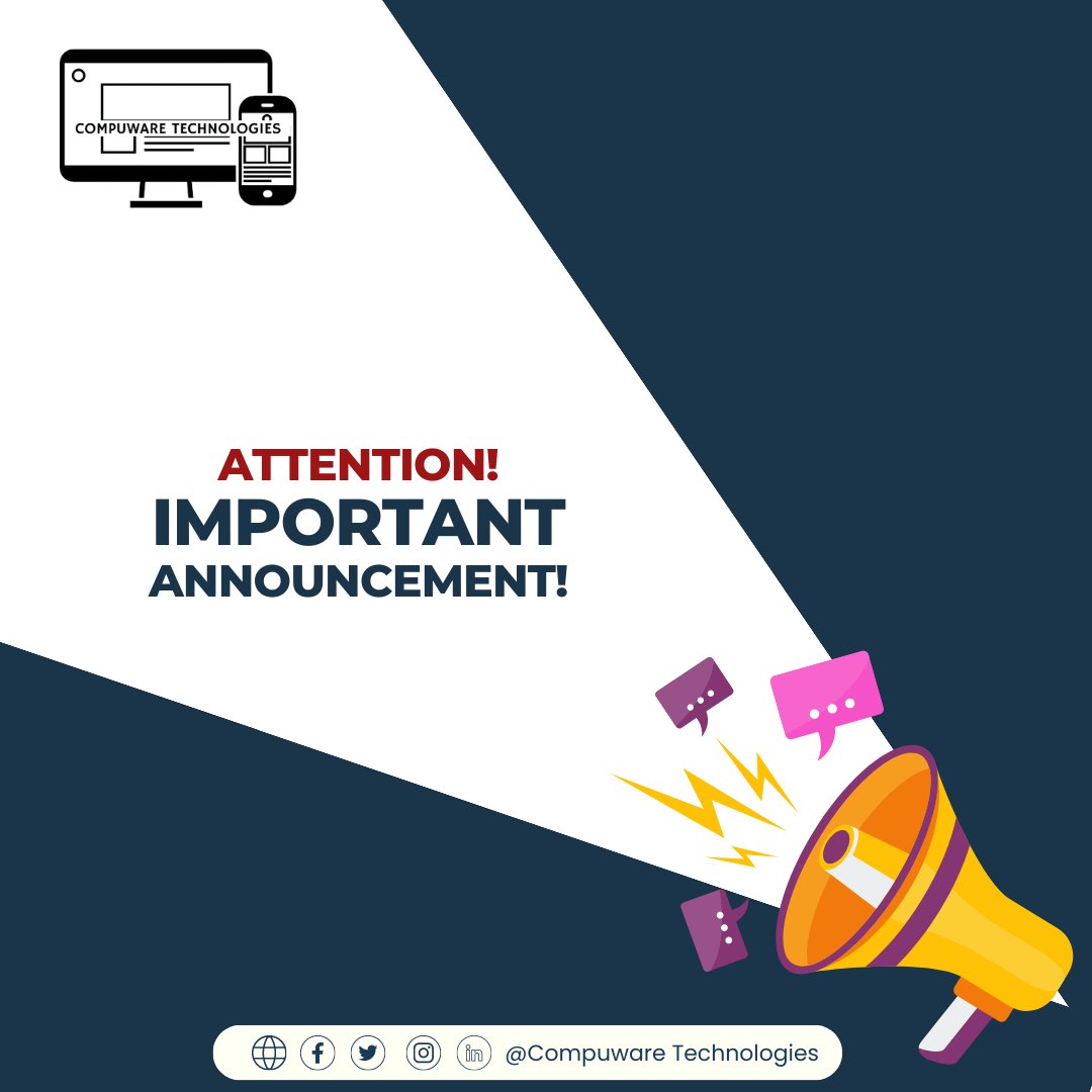 CompuwareIT's tweet image. 📷 Exciting News Alert! 📷 We are thrilled to introduce our esteemed machine supply partners who are set to revolutionize the way we experience technology at 11am and 12pm 09 August 2023. 📷📷
Get ready to unlock a new era of seamless innovation and unparalleled performance. 📷📷