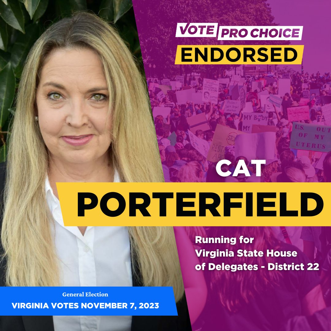 Reproductive rights are on the ballot in Virginia. My opponent is a “sure thing”  to limit these rights based on religious beliefs and not science. I pledge to make no laws or put forward any votes that limit any Virginian’s access to reproductive care. #VOTEPROCHOICE @VoteChoice