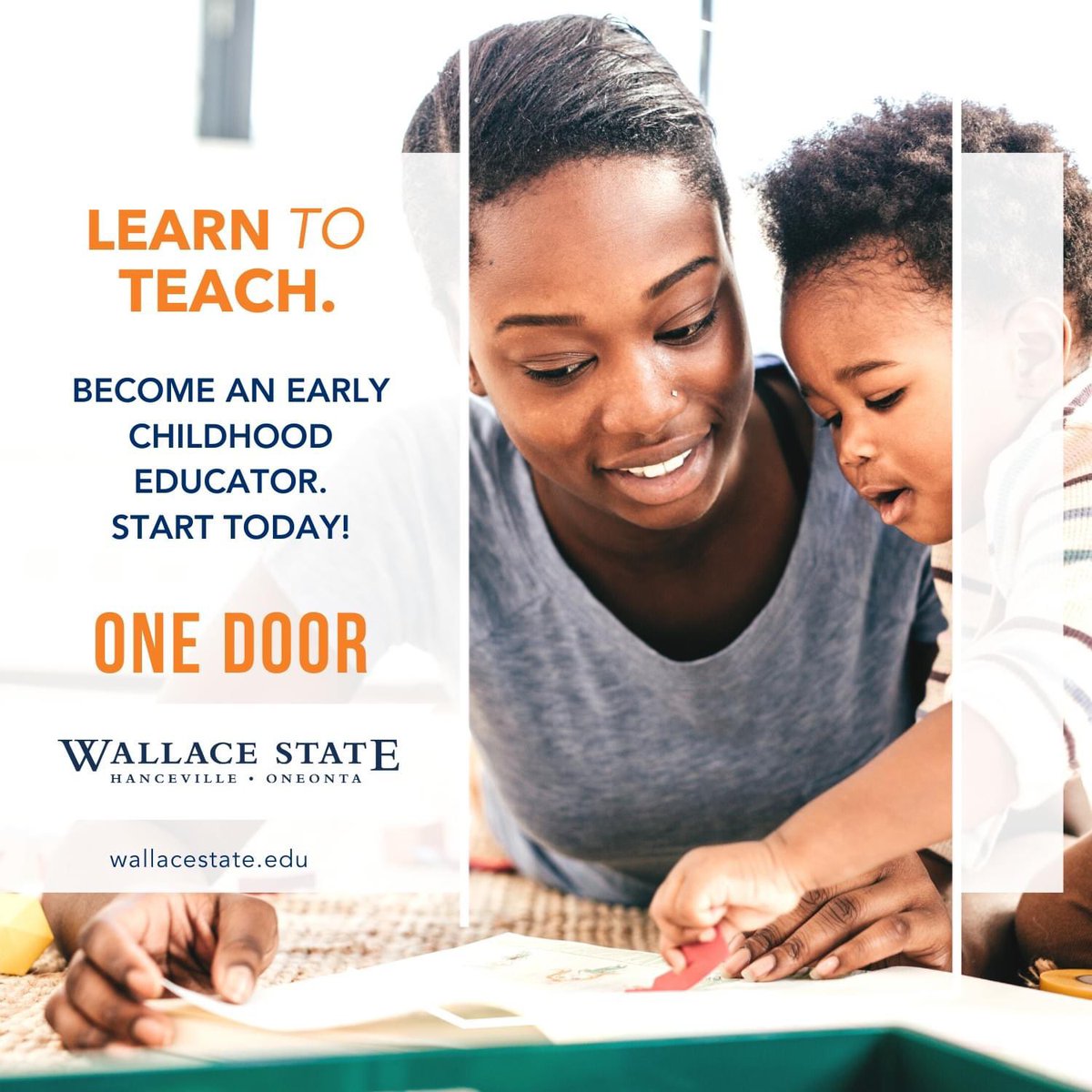 wallacestate's tweet image. Calling all aspiring educators! Wallace State is now accepting applications for its  Childhood Development program. Join us to pursue your passion for molding young minds, fostering inclusivity, and making a lasting impact on future generations.
#PassionForTeaching