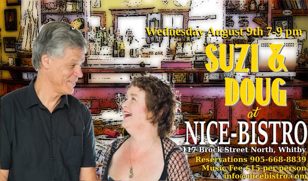 SuziDougMusic's tweet photo. Tomorrow night @nice_bistro - music 7-9.  Reservations strongly recommended!  905-668-8839 #livemusic #finedining #jazz #blues #alittlesomethingsomething https://t.co/CwTovrOduO