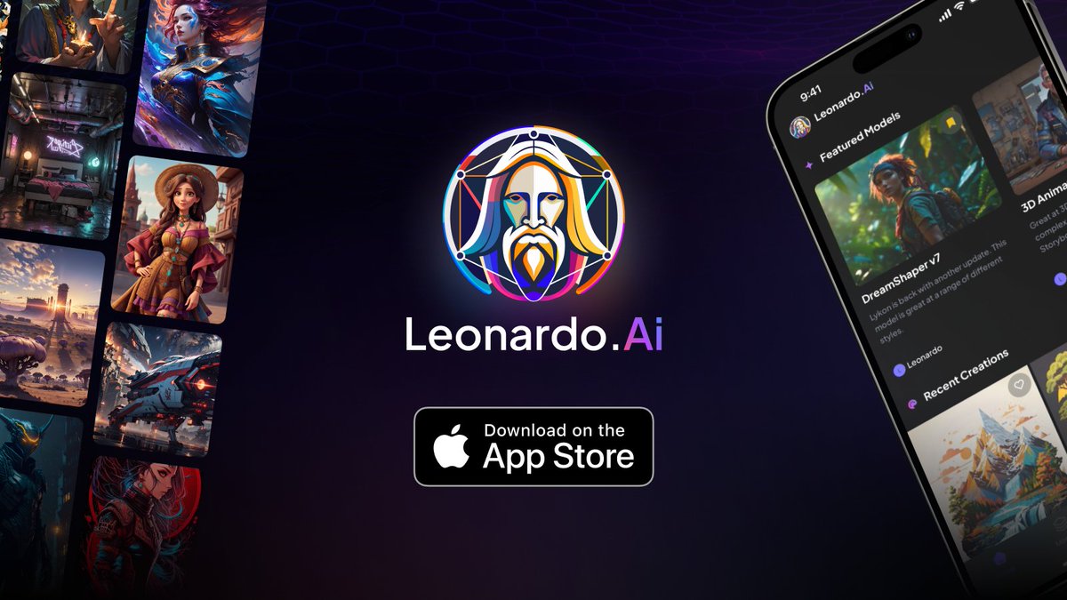 LeonardoAi's tweet photo. HUGE NEWS! 📣

Leonardo's iOS app is LIVE on the App Store!! 🎉 Now you can unleash your creativity, anytime, anywhere! 🔥

Harness the same precision, speed, and simplicity on your iPhone and iPad as you do on desktop 💻

👇🏽🧵 https://t.co/a1mPOHIUDQ