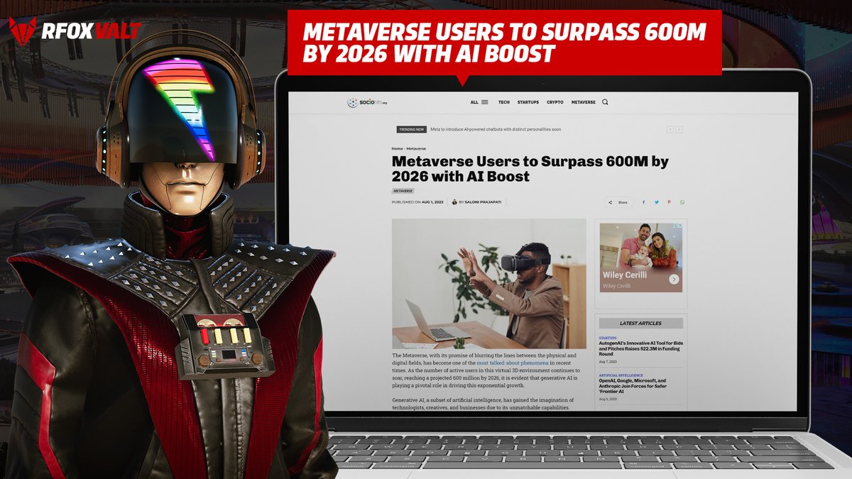 💡 How will AI accelerate the growth of the #Metaverse to reach 600M users by 2026?

🤖 Discover the future of Metaverses with AI integrations and how it will help with user growth in years to come!

Have you checked out RFOX VALT’s AI-Powered Apartments and NPCs?

Read the