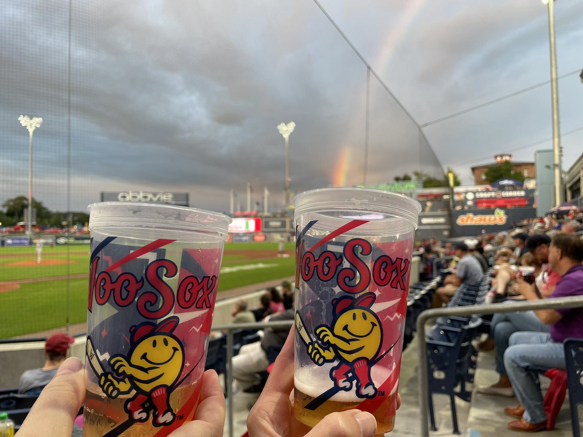 Ahhhhhhhhhh!!!!!! #WooSox #beerandbaseball #ballparkrainbow