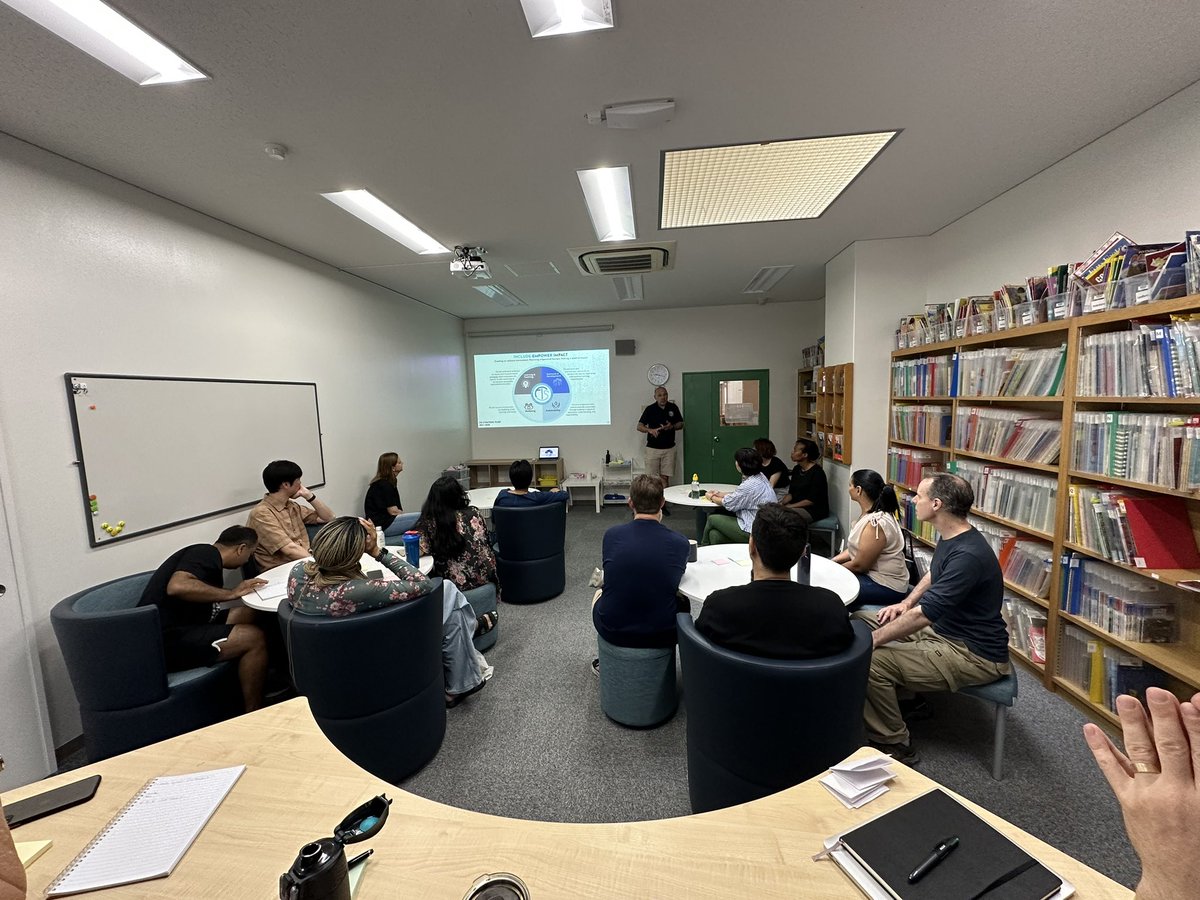 KenForde's tweet photo. Lots of new faces and spaces @FISSharks. Orientation for new faculty and some updates to learning spaces are adding to the excitement of a new year. #includeempowerimpact https://t.co/smlHfpC2BM