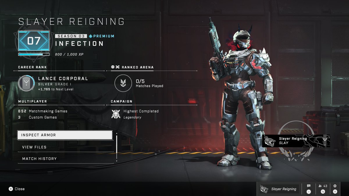 SlayerReigning's tweet photo. The insanely fun grind to Halo Hero is underway! Made it to Silver tier in the last month. Mostly playing BTB. Modern Halo is absolutely a blast.
#MultiplayerGamer https://t.co/couNJi3Gee