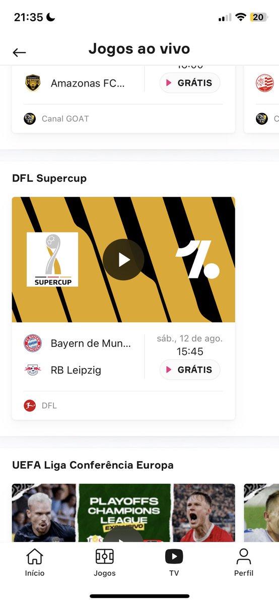 Ferrerinha23's tweet photo. @FussballBR Eu vi agora que a Supercopa da Alemanha sábado vai ser transmitida pelo OF https://t.co/sJrZqBSIRB