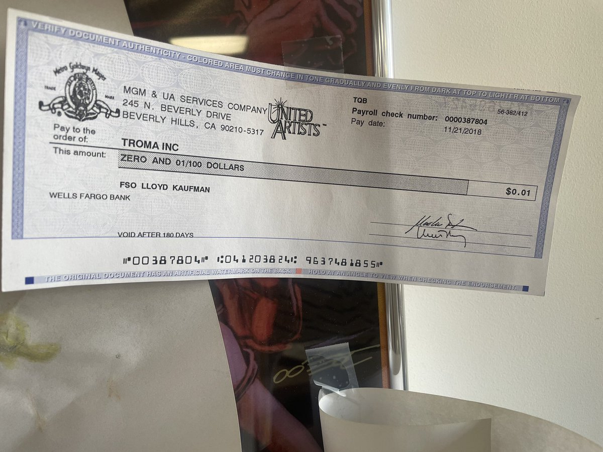 lloydkaufman's tweet photo. Thank god I'm in SAG! I have gotten so rich!! So please subscribe to @TromaNOWApp !! Free app Free 1st month Free thinking!! https://t.co/hksIKoyvMY
