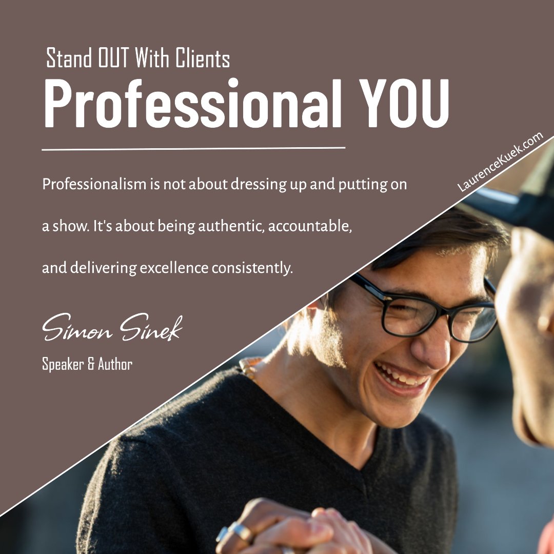 LaurenceKuek's tweet photo. True professionalism goes beyond appearances:
๐น Embrace authenticity
๐น Hold yourself accountable
๐น Deliver excellence consistently
How do you embody authenticity and accountability while maintaining excellence in your journey?
#ProfessionalYOU https://t.co/oARXqDwqaw