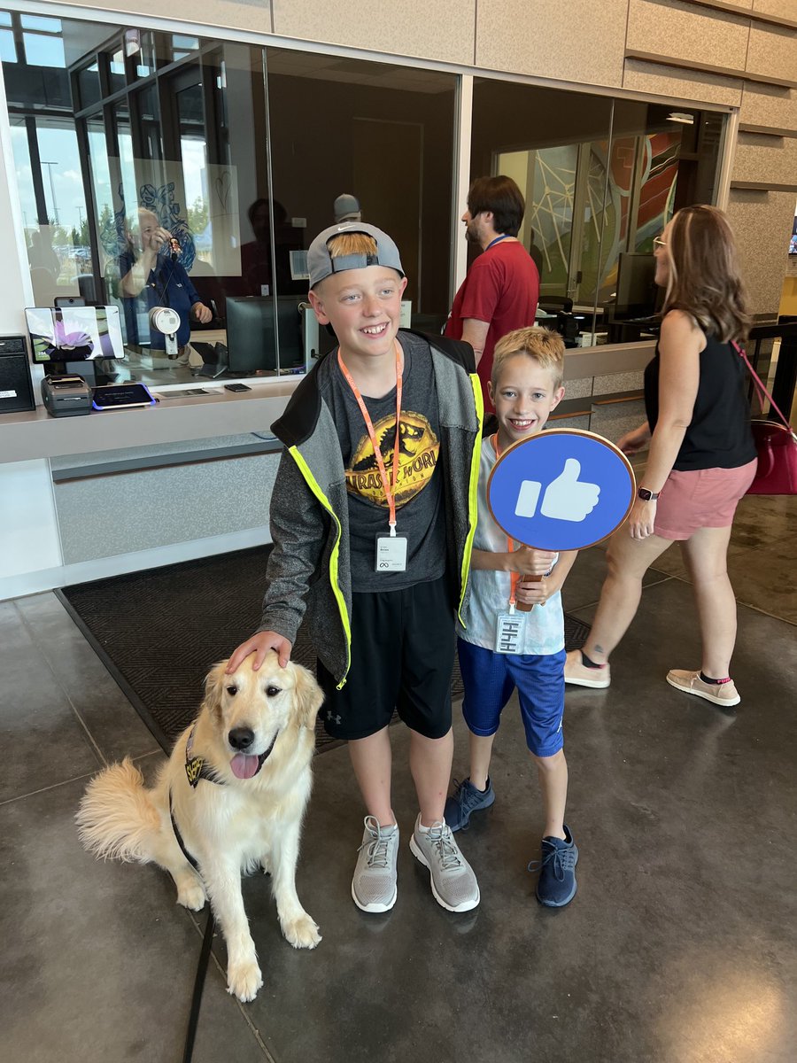 It was family day at Facebook today! This young man gave his like to us being there…plus we’ll look forward to seeing him at one of the Gretna Elementary schools this fall! 🐾⁦@SarpySheriff⁩ #hugdognotadrugdog #communityrelations