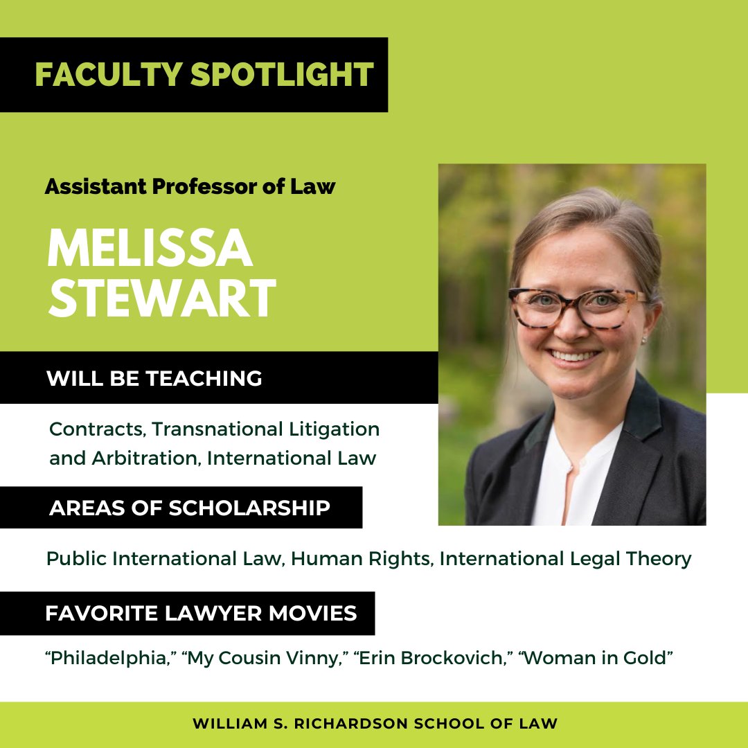 UHMLawSchool's tweet photo. Have you met our new faculty? They will be enriching our offerings in Environmental Law, International and Comparative Law, and Native Hawaiian Law. Read more about our new faculty here: https://t.co/pHPUx7fMF8
#wsrsl #uhmanoa #hawaii #lawschool #faculty #facultyoflaw #ohana https://t.co/t6e3kkx6tC