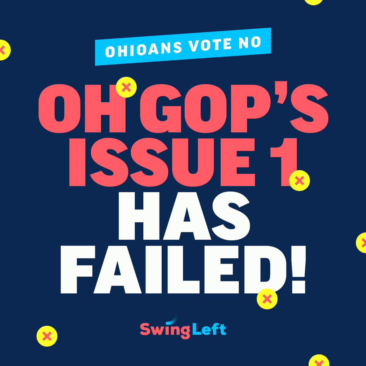 swingleft's tweet photo. Another major WIN for democracy &amp; another blow to Republican extremism. Thank you to every single person who called, knocked, wrote @votefwd letters, &amp; donated to make this possible! Now, we have a clearer path to get abortion access enshrined in Ohio's constitution in November. https://t.co/cjhDBannhl