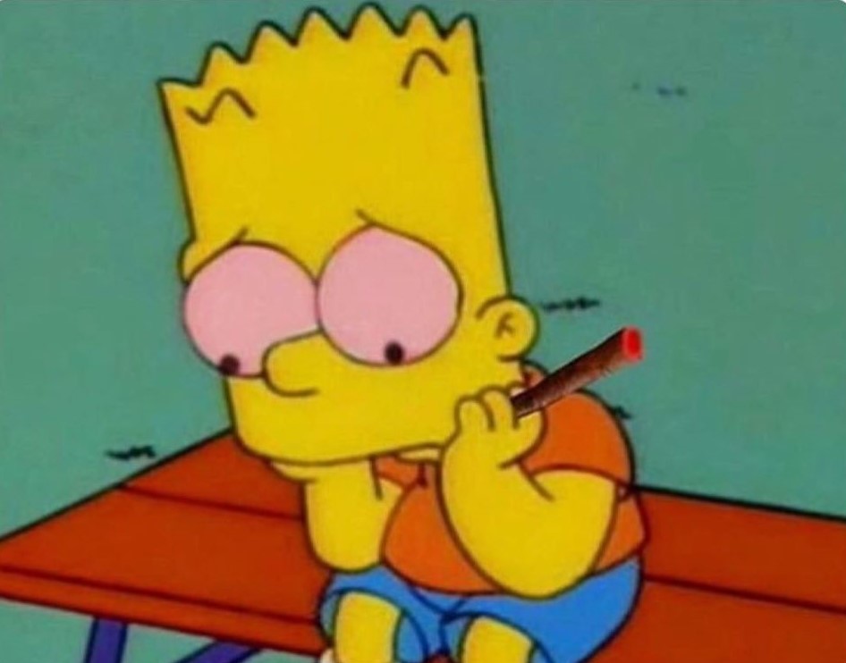 GeniusPothead's tweet image. When you smoke a blunt and remember the old times