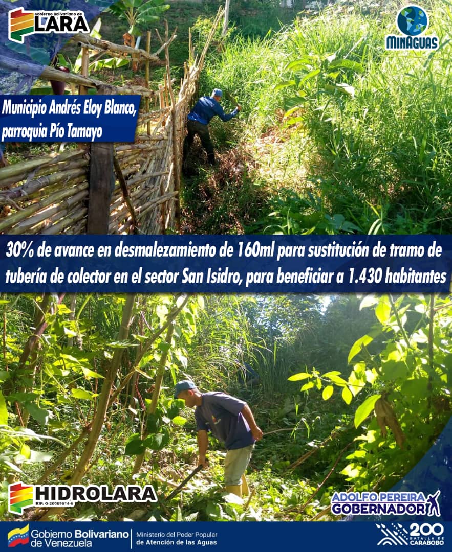 HidrolaraCA_'s tweet photo. #08Agost |
Municipio Andrés Eloy Blanco
Seguimos trabajando para fortalecer el servicio hídrico en la población larense
#1x10DelBuenGobierno
#SeguiremosTrabajandoParaTi
@NicolasMaduro
@RMarcoTorres
@minaguasoficial
@gobiernodelara
@AdolfoP_Oficial
@secretariaopsv https://t.co/f8QTdAT9a6