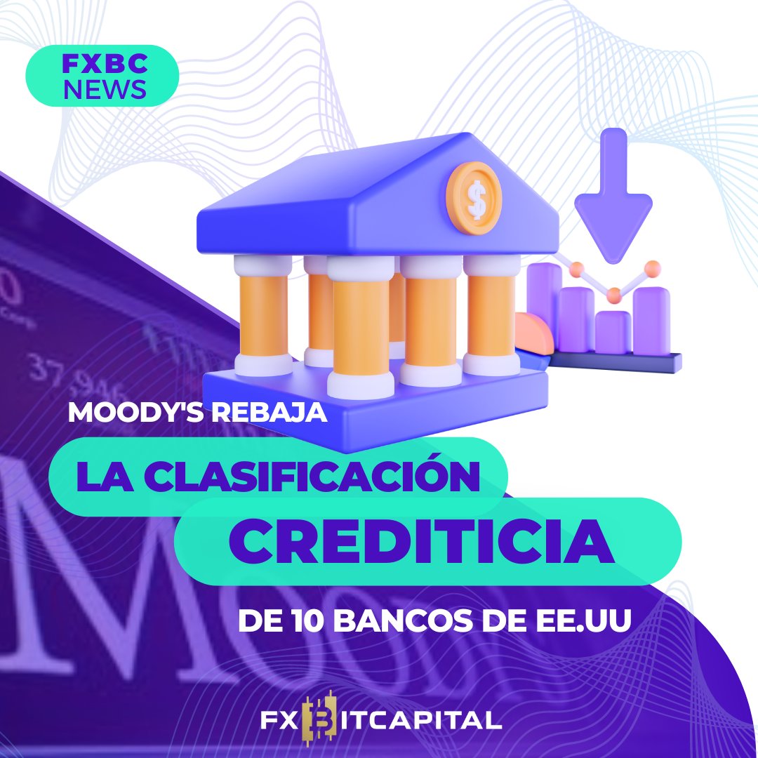FxbitCapital's tweet photo. 🔴🏦🇺🇲 Futuros de Estados Unidos caen luego de la noticia por parte de Moody's anoche, en la cual recortó la calificación crediticia de 10 bancos estadounidenses.
#fxbitcapital https://t.co/2dcp9CQiZt