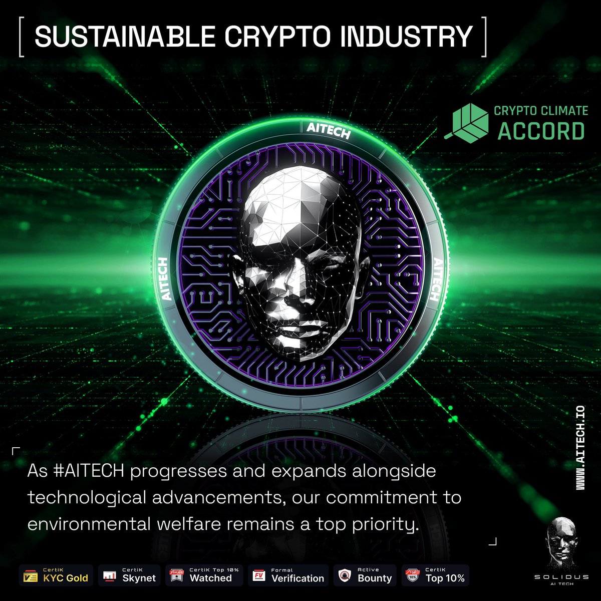 AITECHio's tweet image. 🌟 At #AITECH, our technological growth is paralleled by an unwavering commitment to environmental integrity. 📈

Excellence and responsibility, hand in hand. 🤝🏻