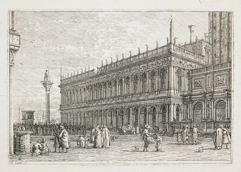 Canaletto, La Libreria V. (The Library, Venice), 1740-1745 #minneapolisinstituteofart #artsmia collections.artsmia.org/art/53682/