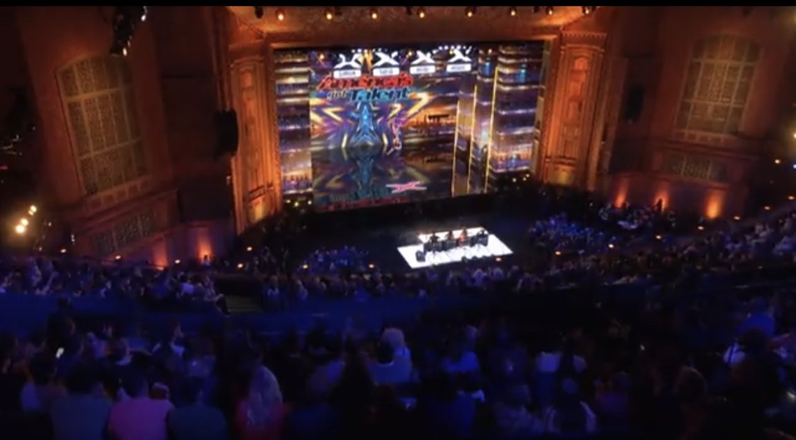 BenjaminMorse's tweet photo. @AGT Great act, poor direction by AGT directors, too many cuts, camera angles either too close up or like this screenshot so zoomed out you can't even see the performers. https://t.co/BHWkq5EAm5