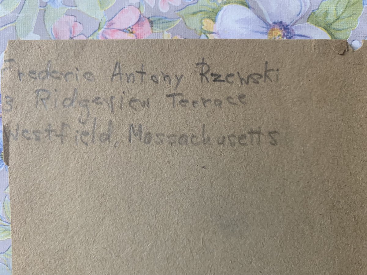 arzewski's tweet photo. North Side Pharmacy
34 N. Elm St, Westfield, Massachusetts
drawing by child Frederic Rzewski

That is where his father worked as a pharmacist. https://t.co/I0B0gy0gBP