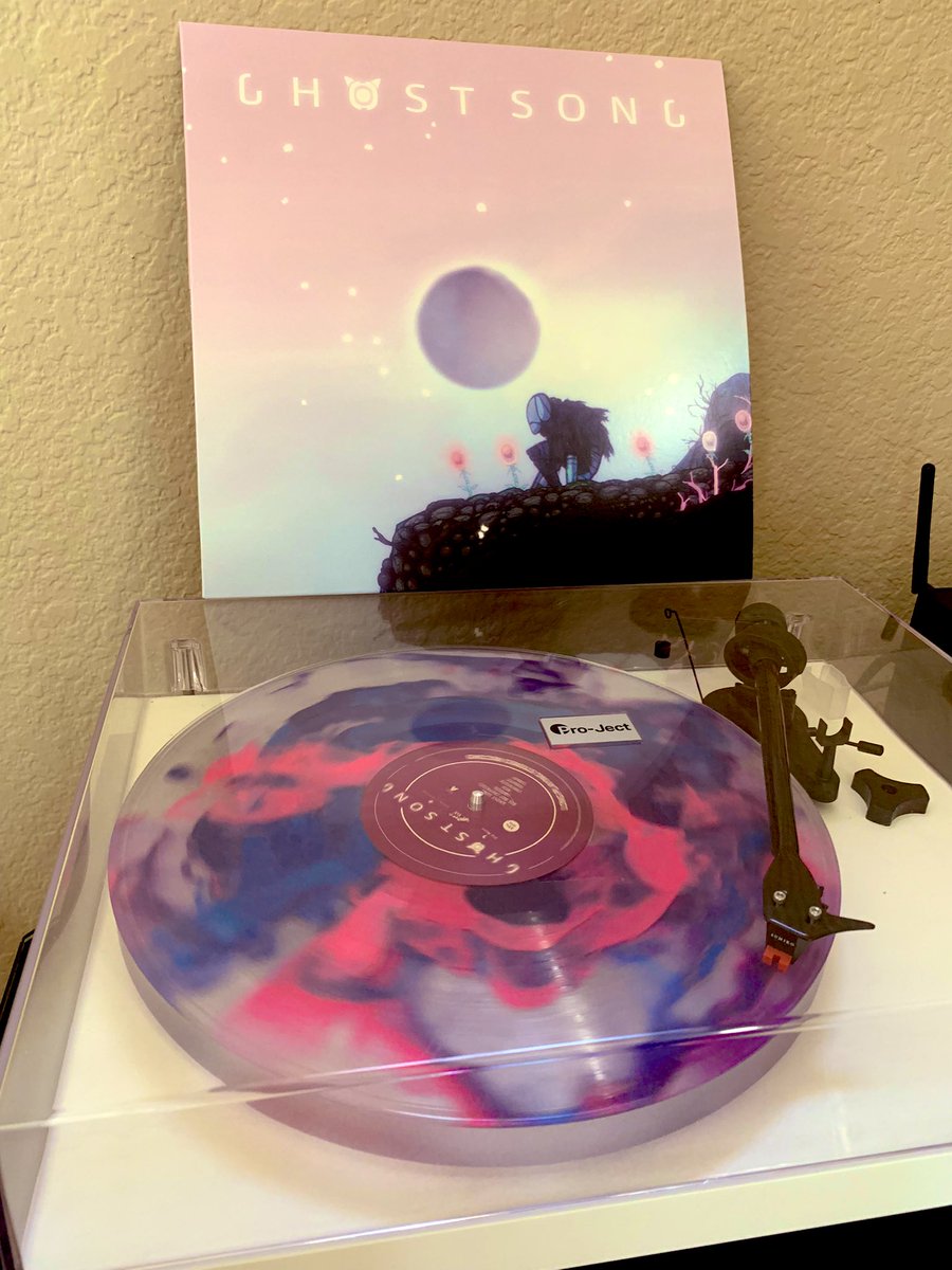 ADreamInFlight's tweet photo. Enjoying the beautiful Ghost Song soundtrack (Stupid fancy variant) released by @VeryOkVinyl https://t.co/QKIRXrtg6w
