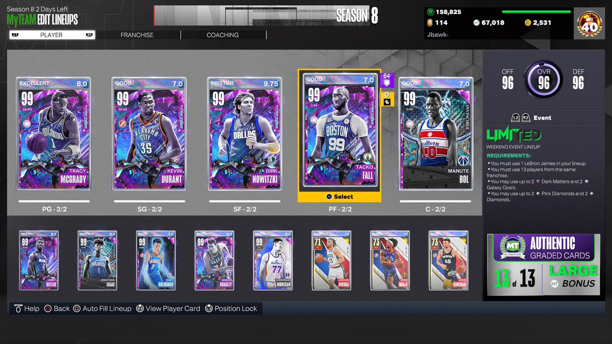 jbawk2k's tweet photo. Updated no money spent team https://t.co/KSWDywA0Ed