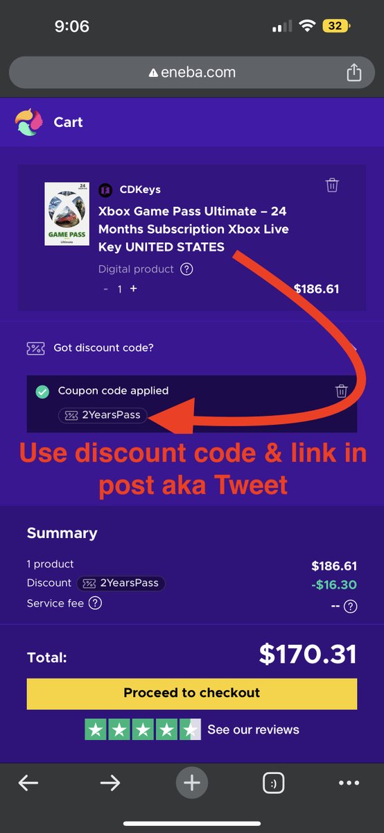 mattswider's tweet image. 🚨🟩Limited stock: rare 2-year Xbox Game Pass Ultimate membership discount code. This 24-month deal can be combined w/4x 3mo passes for 3 years
1️⃣❎24mo Xbox Game Pass Ultimate
Use my discount code: 2YearsPass
mttswdr.co/xbox-game-pass…

2️⃣❎3mo of Game Pass Ult. (get 4)
Discount