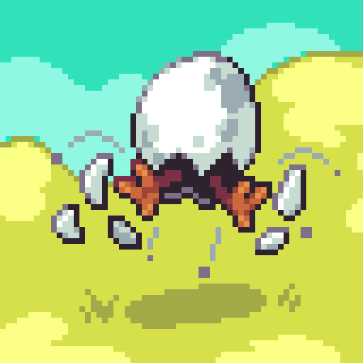 CowThing's tweet photo. Egg #hatch #pixelart #pixel_dailies @Pixel_Dailies https://t.co/BqTBG4xzZV