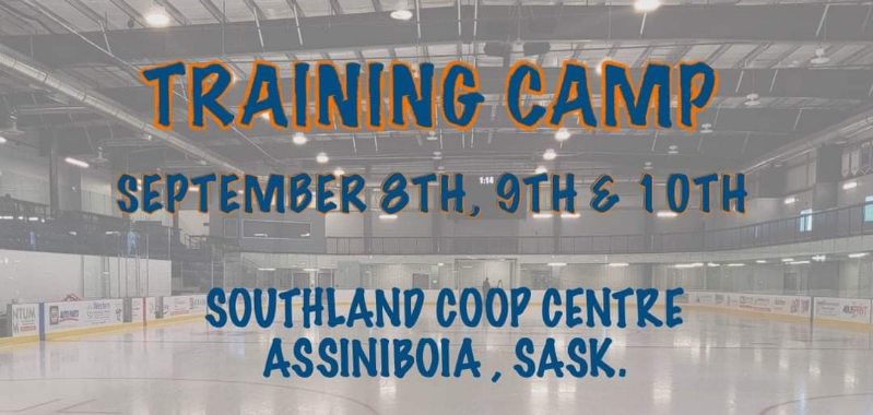 One month till hockey season is here. Training camp starts September 8th. Any players interested in attending camp can call Paul Tendler at 306-640-8238 or by email at paultendler@hotmail.com