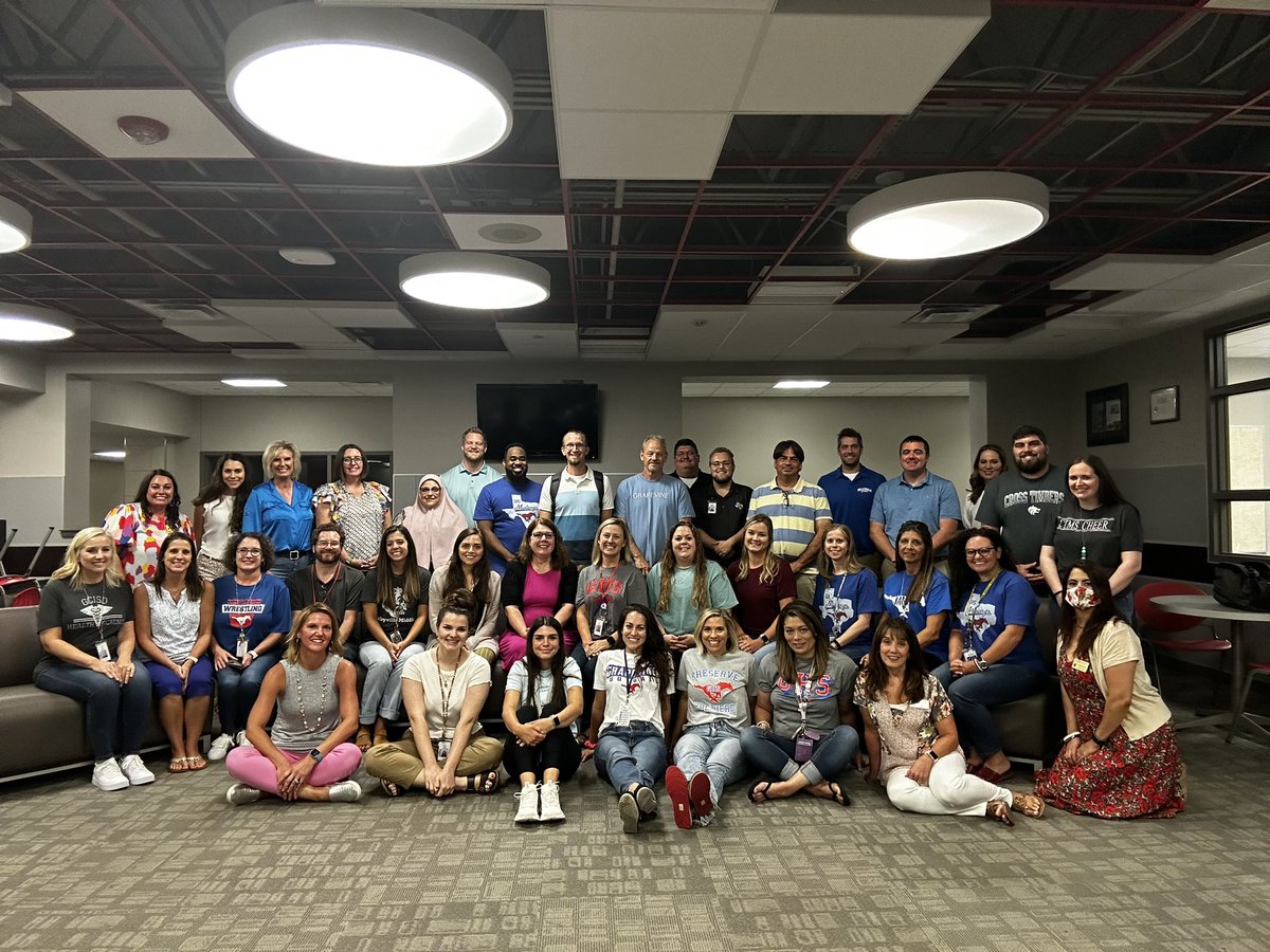 What an awesome day! Spending time with <a href="/GCISD_CTE/">GCISD Career and Technical Education</a> and learning with each other took my excitement for the work ahead to new heights! We have a phenomenal staff working hard to be ready for students next week! #WeAreGCISD