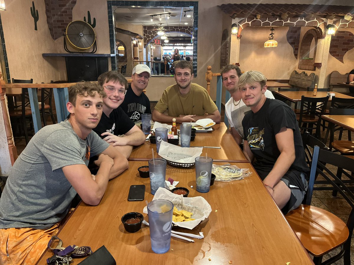 Got the chance to grab one last meal with some of our guys before they head off to college/work force.  It’s times like these that remind you of why you coach! I’m so proud of the fine young  men they have become and can’t wait to see what’s in store for each of them! #family