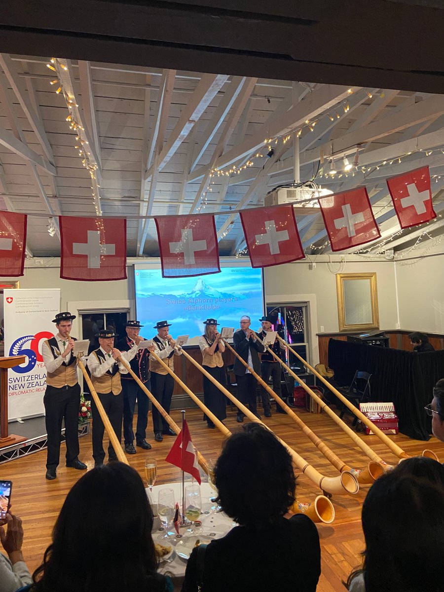 It was our pleasure to host Federal Councillor <a href="/ignaziocassis/">Ignazio Cassis</a> last night as we discussed collaborative science diplomacy! This was followed by an event celebrating 60 years of Switzerland-NZ diplomatic relations, attended by many in the Wellington diplomatic community🇨🇭🇳🇿