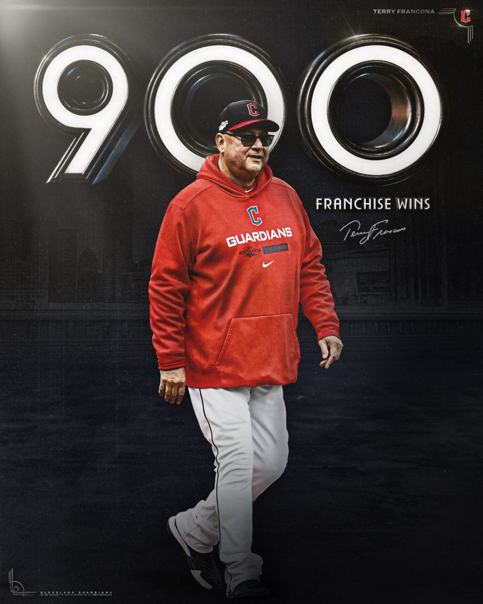 CleGuardians's tweet photo. Skip records his 900th win as our manager.

#ForTheLand | #GuardiWins https://t.co/SmeBX7gV3i