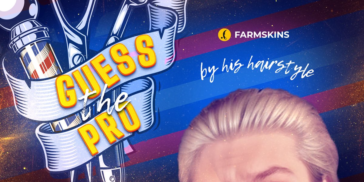 Can you guess the PRO by his hairstyle? 🤔
It's pretty hard but possible! 💪

Random 5 people who write the correct answer in the comments and RT this post will get an awesome bonus from #farmskins! 🔥

Don't miss your opportunity! 👀
#csgo #cs2 #csgocases #csgogiveaway