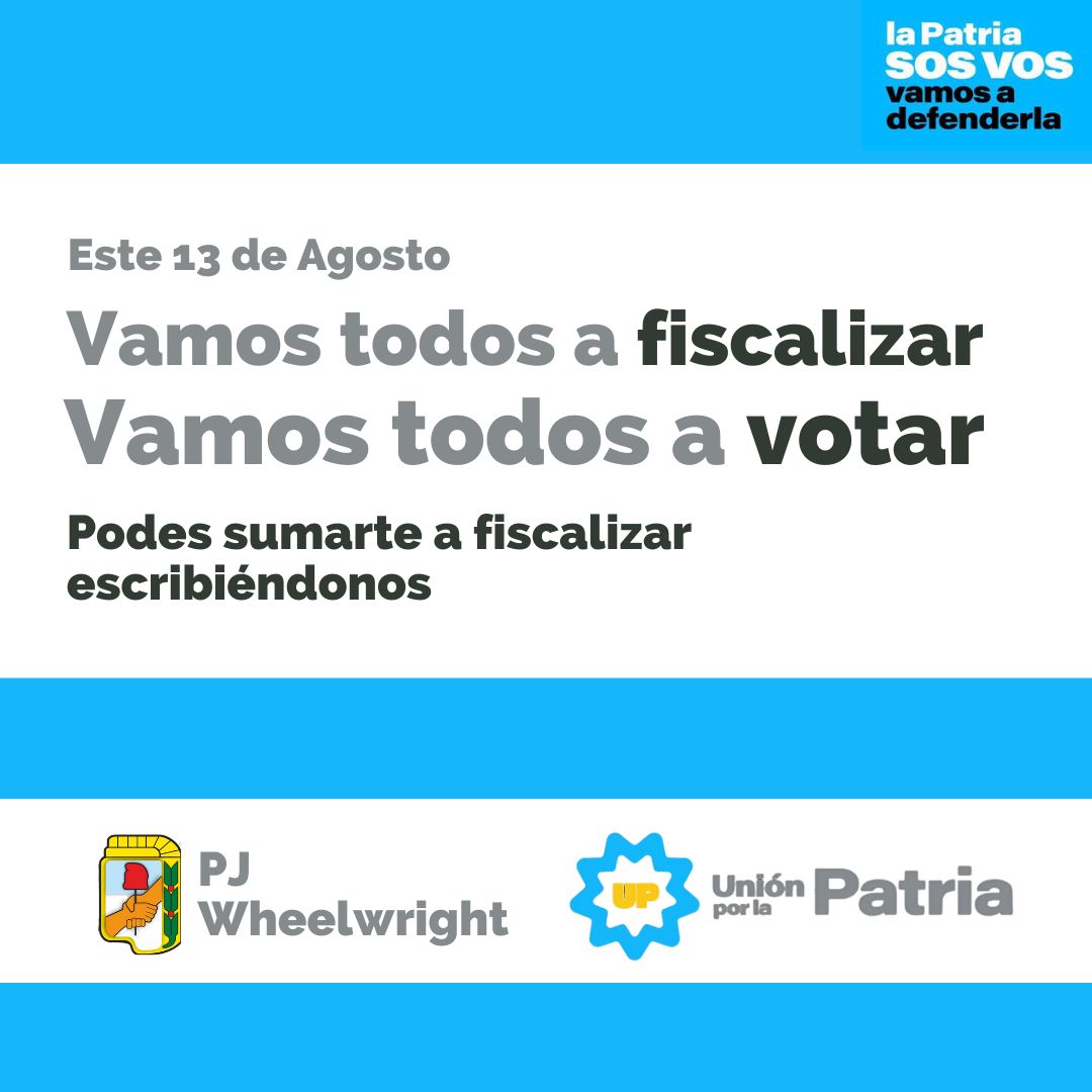 PjWheelwright's tweet photo. Porque lo que está en juego son nuestros derechos ganados, porque lo que está en juego es la Patria! Vamos a defenderlos! Vamos a defenderla! https://t.co/4hnVq9yTvh