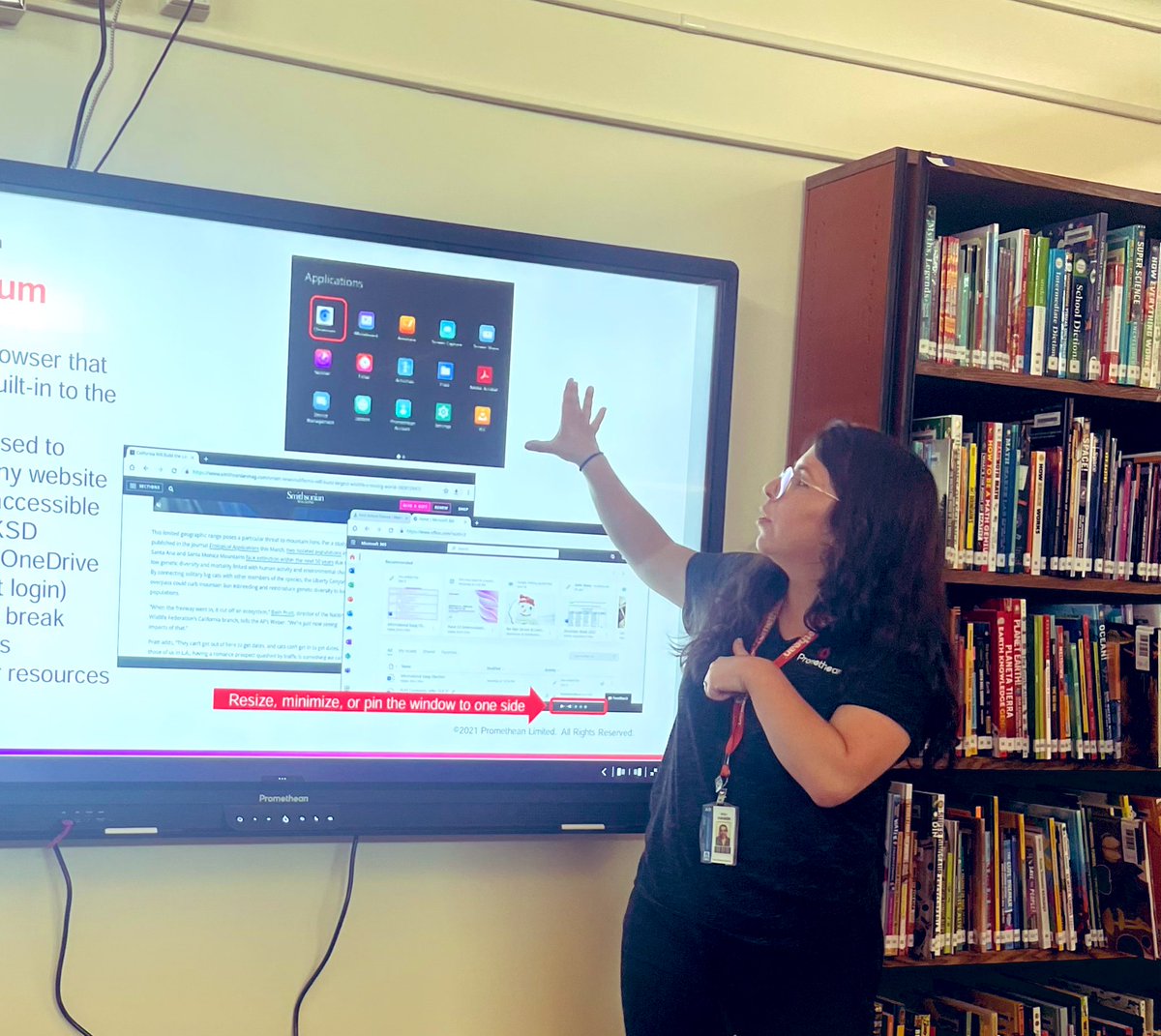 ErinHaberEC's tweet photo. Today was our first round of trainings at @KentSchools415’s new middle school, Canyon Ridge! So thrilled to help these educators unlock the power of the @Promethean #ActivPanel! https://t.co/wuhamFTLW3