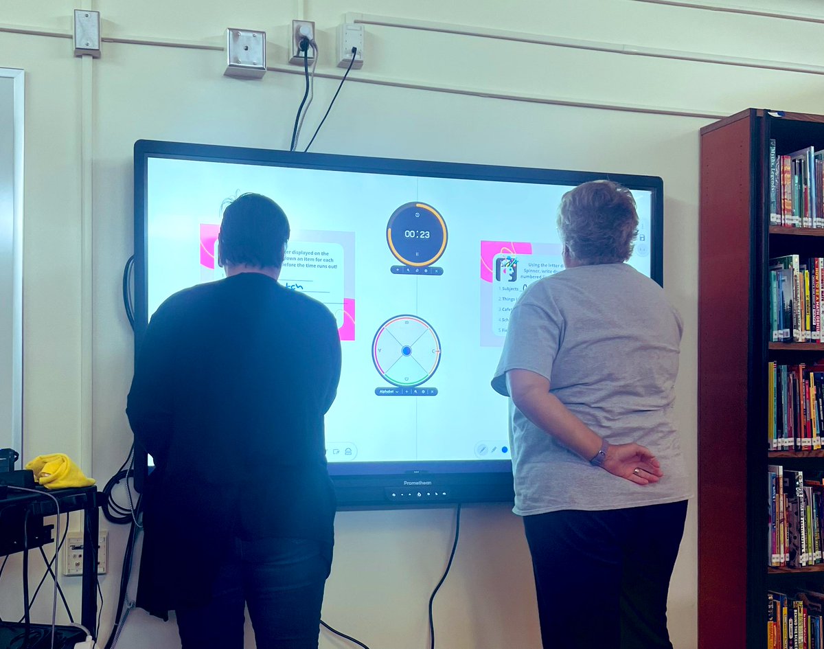 Today was our first round of trainings at <a href="/KentSchools415/">Kent School District</a>’s new middle school, Canyon Ridge! So thrilled to help these educators unlock the power of the <a href="/Promethean/">Promethean</a> #ActivPanel!