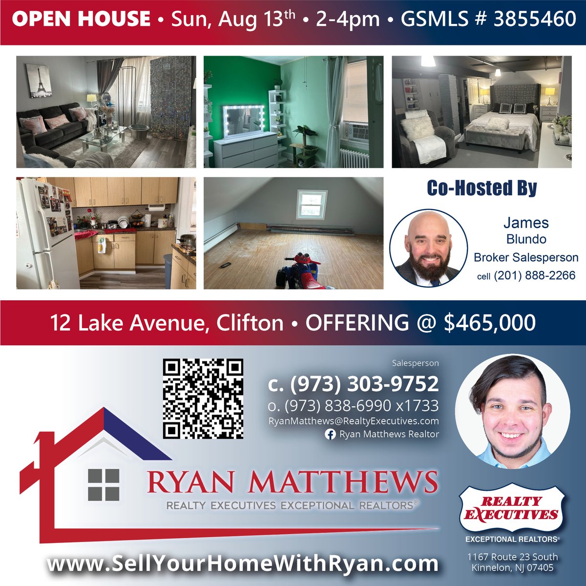 RealtyExecNJ's tweet image. 🤩OPEN HOUSE 📝Sunday, August 13th ⌚2pm - 4pm 🚗12 Lake Ave, Clifton, NJ 💲465,000 🏠WELL SIZED 2 FAMILY HOME IN DESIRED BOTANY VILLAGE SECTION OF CLIFTON #openhouse #cliftonnj #2family #multifamily #investment #newerkitchen #newflooring #finishedattic