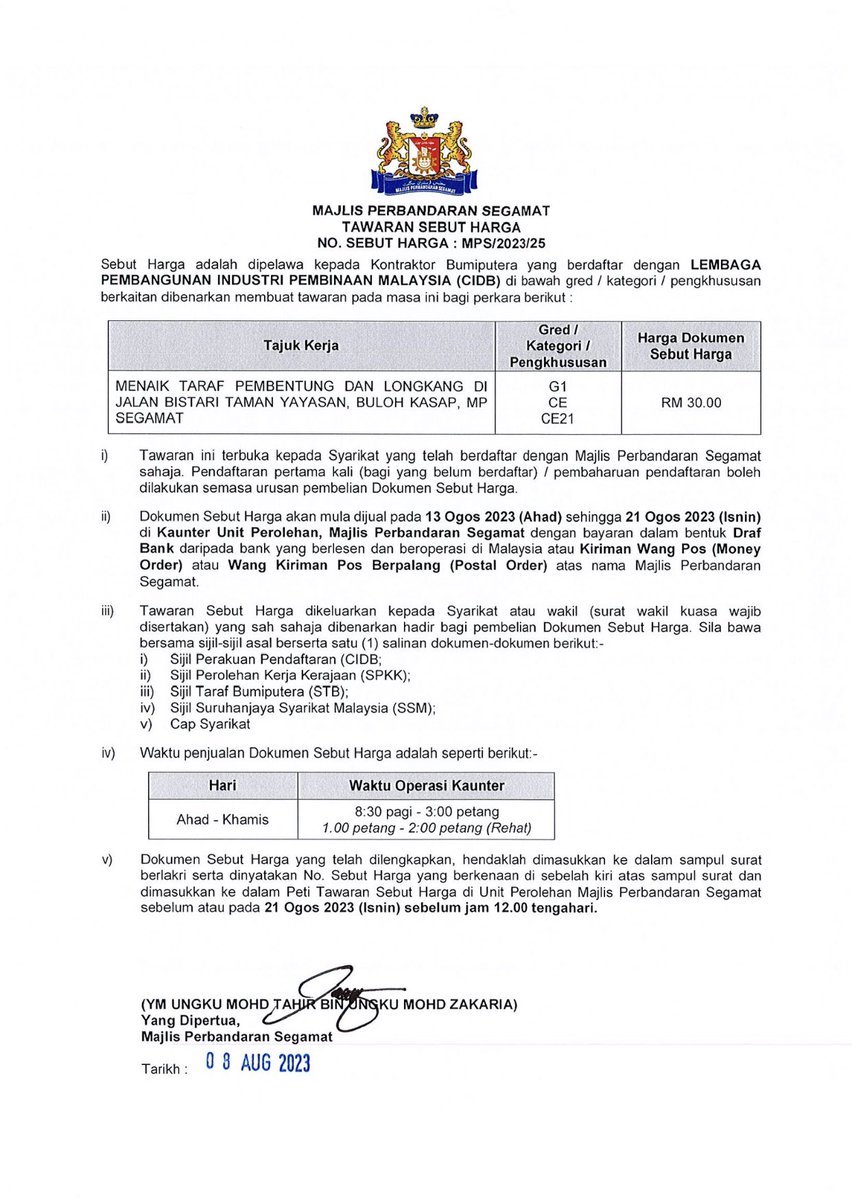 MPSegamat's tweet photo. https://t.co/rmJXoAwjTe