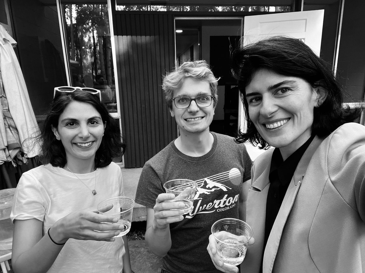 sesamedusa's tweet photo. a toast with @TheArmita and @andimscience to the new dirac medalists of this year🏅present here in aspen during our workshop on stat phys and immunology at the aspen center for physics #physicsiscool https://t.co/ZMqt0RsUrN