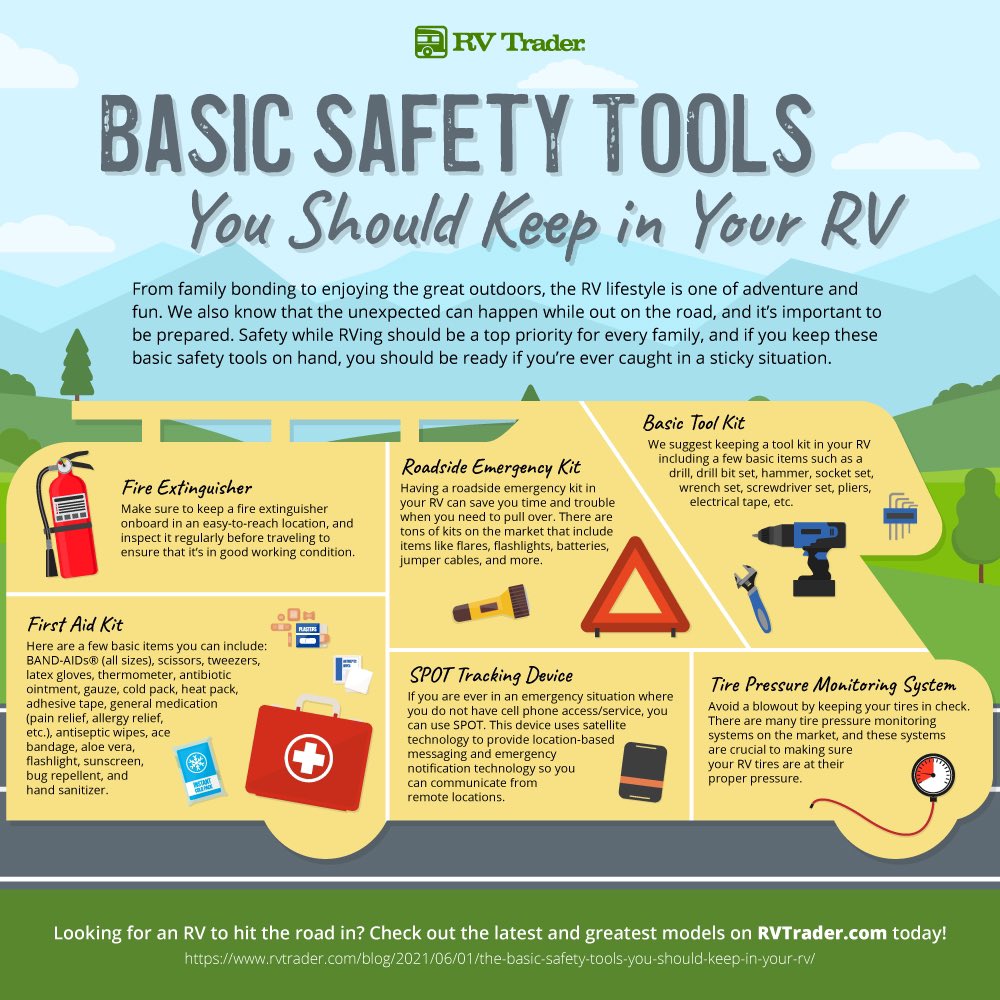 Reminder for those travelling in their RV’s!  
#rvsafety