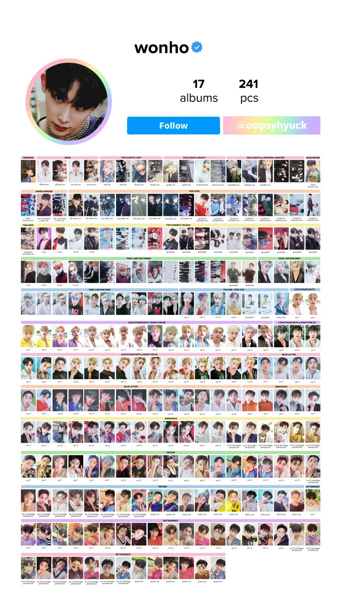 トレカ SYNDROME WONHO MMT