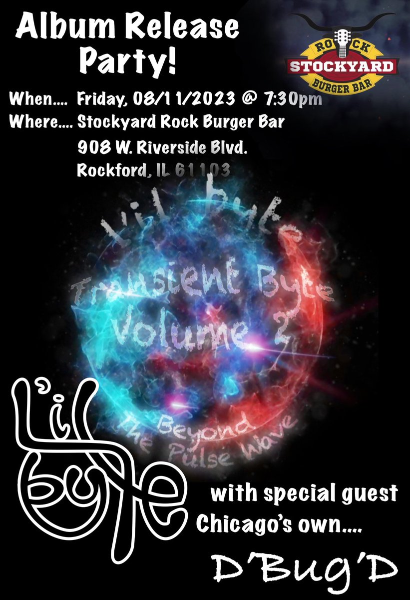 bytesizemusik's tweet photo. Come out n party w/us this Friday n get out your glow gear! Chk out my pre-save link4 my album. Thx4ur support!!!🥰
https://t.co/pUkYLHlFGH

#EDM #chicagostylehousemusic #melodictechno
#stockyardrockburgerbar #rockfordmusicscene #industrialhousebeats #acidbass #originalmusic https://t.co/CGWMdpNAUo