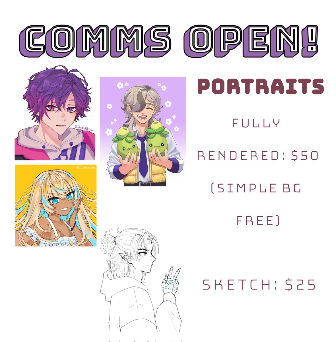 lilchiefdraws's tweet photo. i will try my best, first time doing commissions though! #commissionsopen https://t.co/E76TpOyGqN